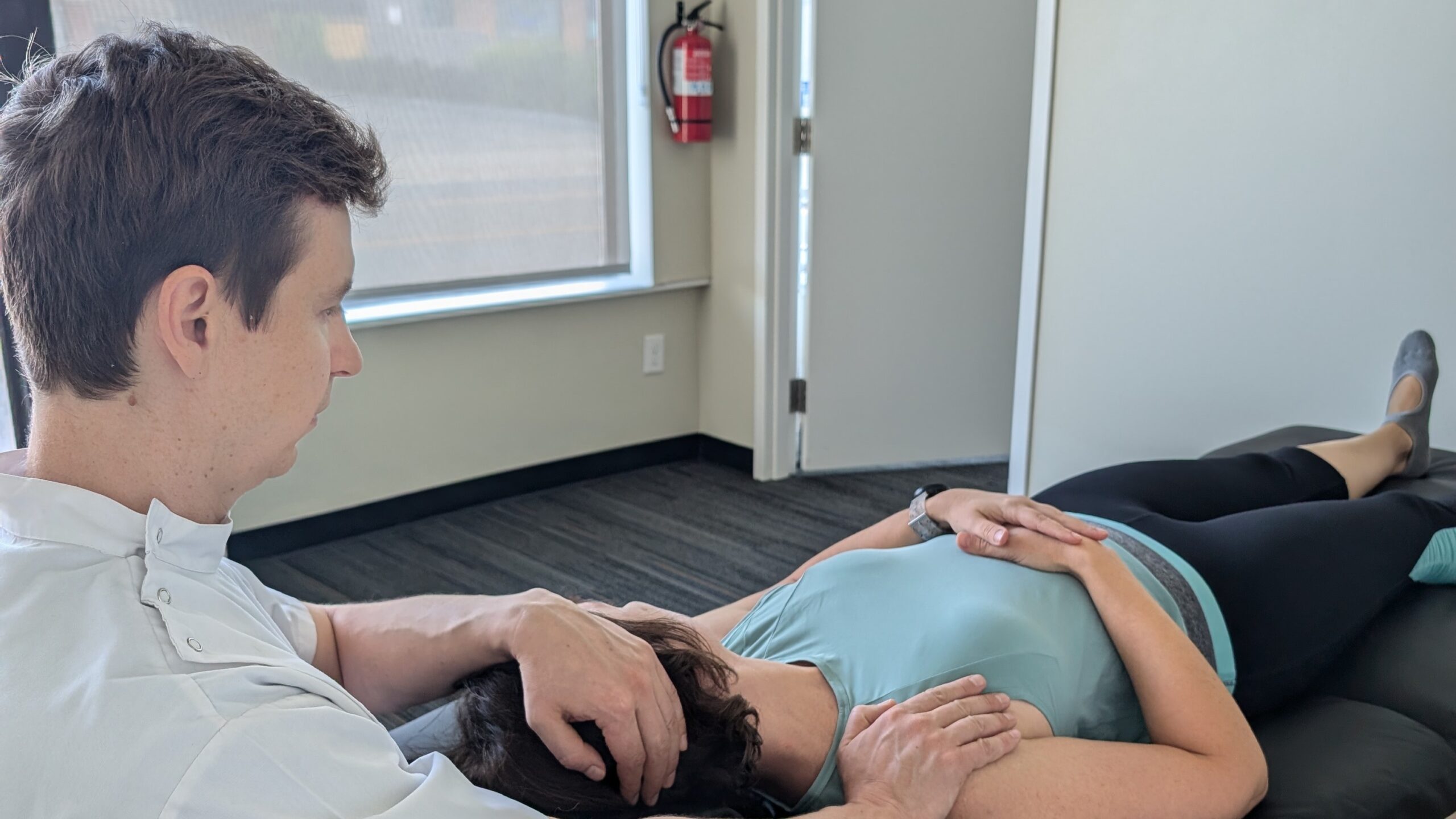 neck pain osteo treatment in Milton during initial assesment