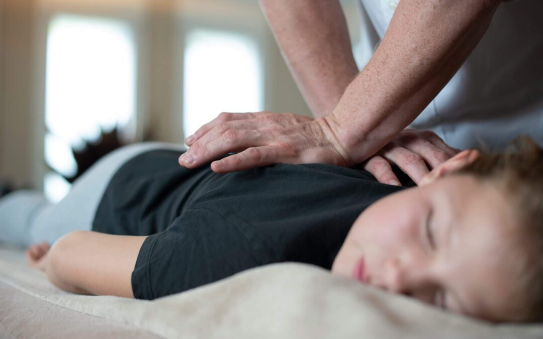 Child receiving children's osteopathy in Milton at Osteo Difference clinic.