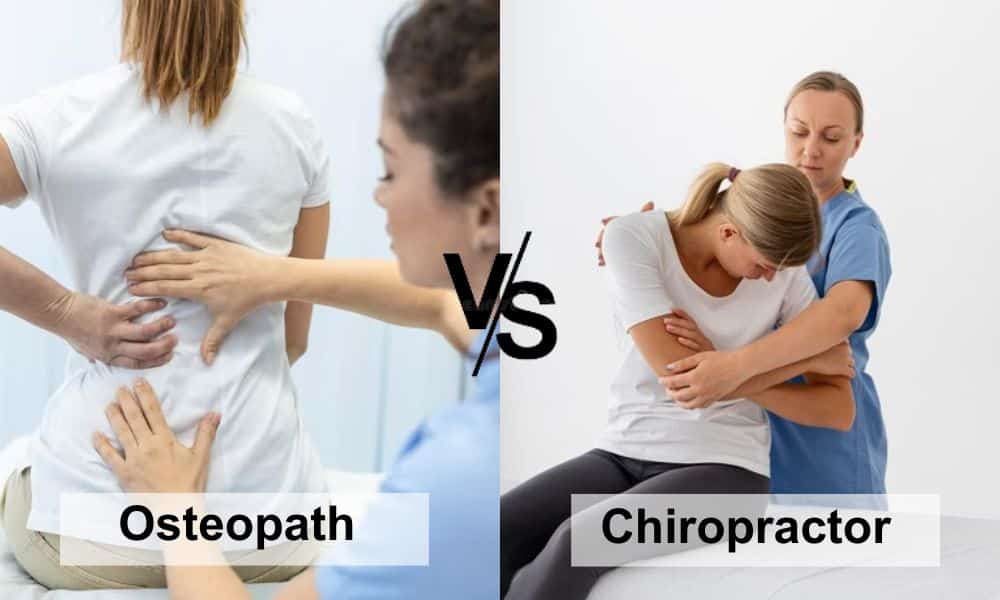 Compare Osteopathic and Chiropractic care