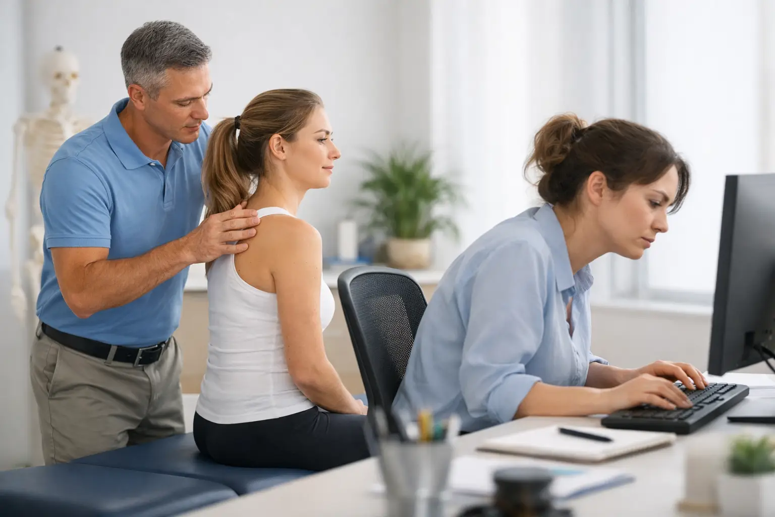 How Osteopathy Improves Desk Posture